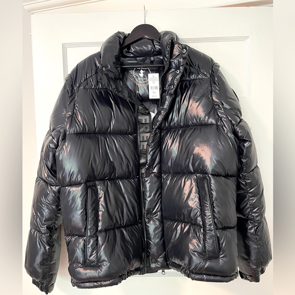SAVE THE DUCK Black Puffer Jacket